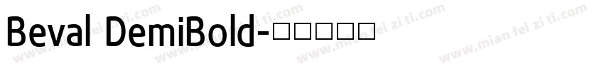 Beval DemiBold字体转换